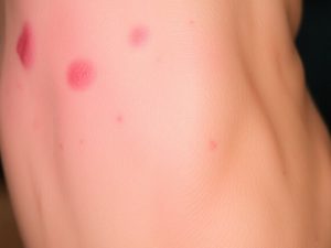 Imagini cu piele sănătoasă și iritată.