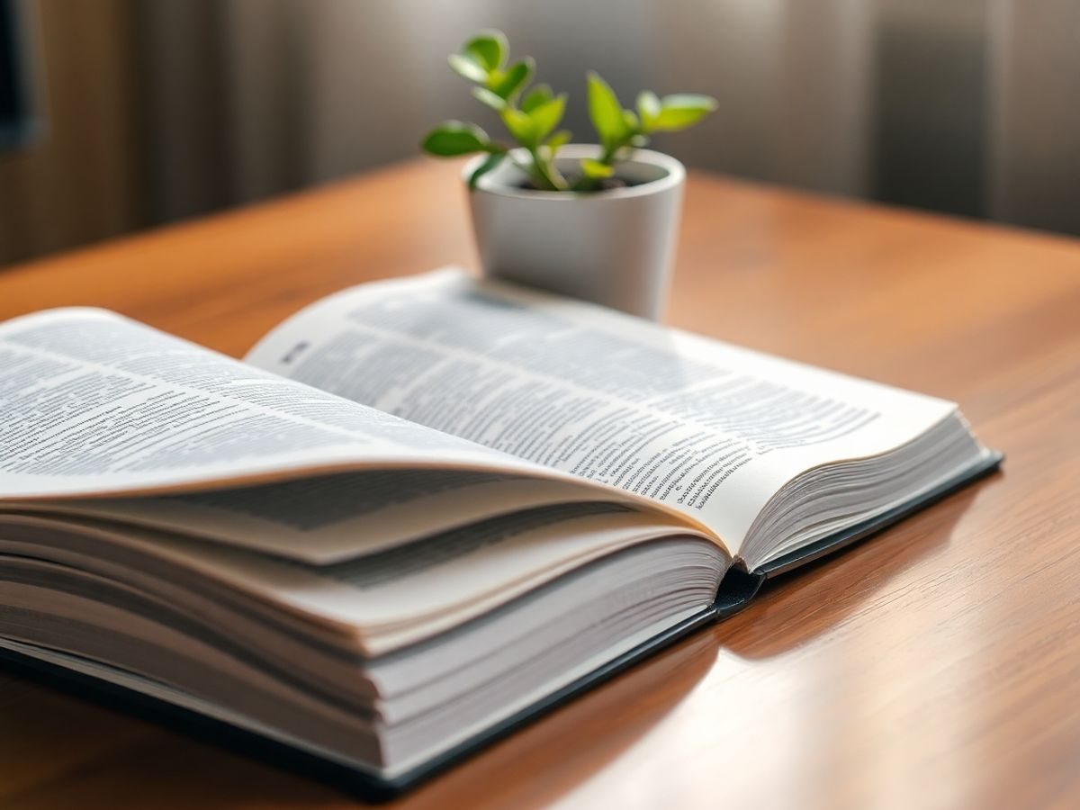 Carte deschisă cu termeni medicali